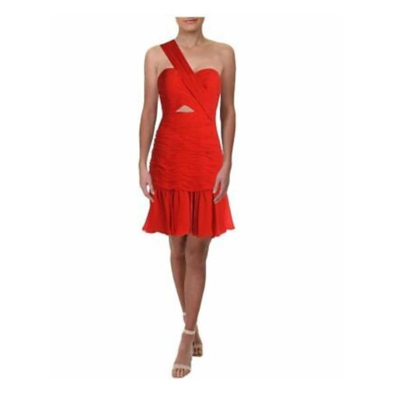 Jill Jill Stuart Womens Orange Sleeveless Above The Knee Sheath Dress 14